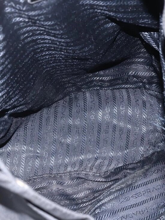 PRADA Backpack Nylon Silver Black Auth bs33518 main image 15